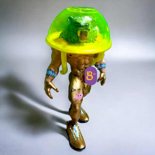 'Green Space Bear with Removible Helmet' by David Alonso